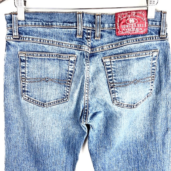 LUCKY BRAND🍀| 👖Dungarees Mid-Rise Wide Leg Bootcut Denim Jeans - Picture 4 of 9